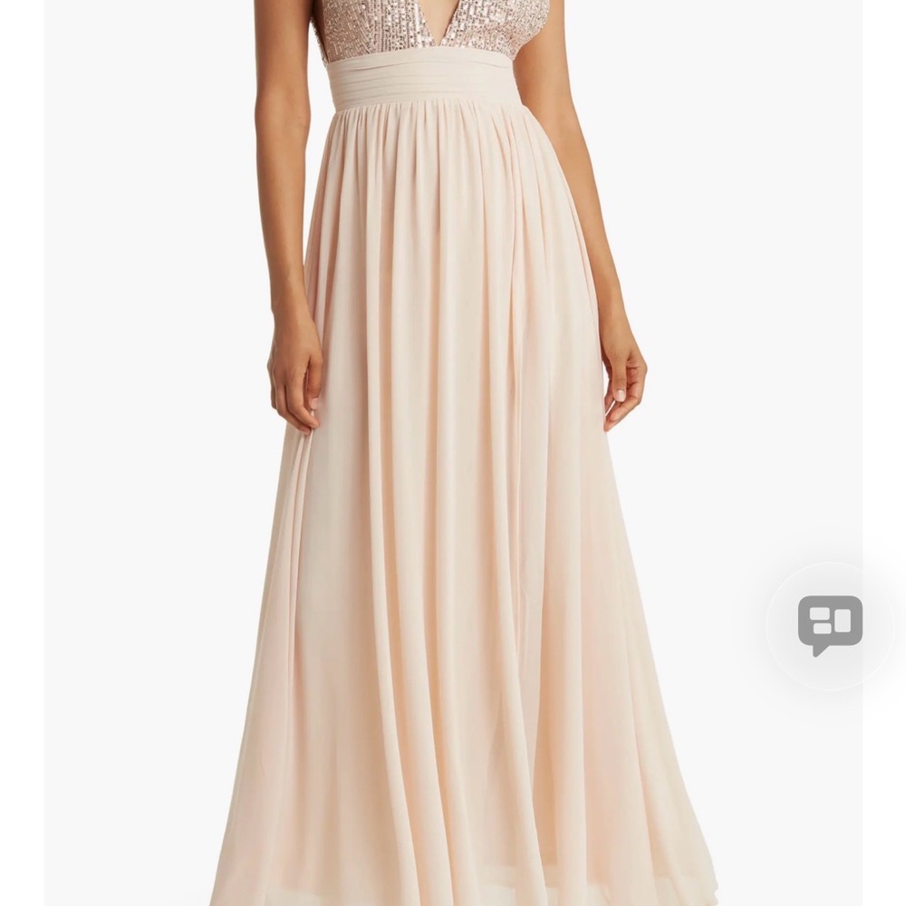 NWT Love By Design Daphne Sequin Top V-Plunge Maxi Dress (M) - Picture 3 of 8